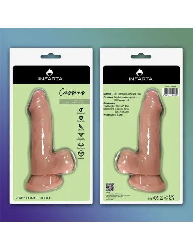 Cassius dildo dual pellizcable vertebra | Infarta toys | Dildos macizos