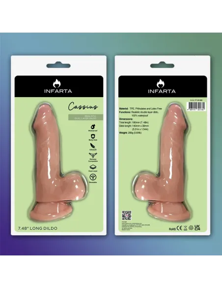 Cassius dildo dual pellizcable vertebra | Infarta toys | Dildos macizos