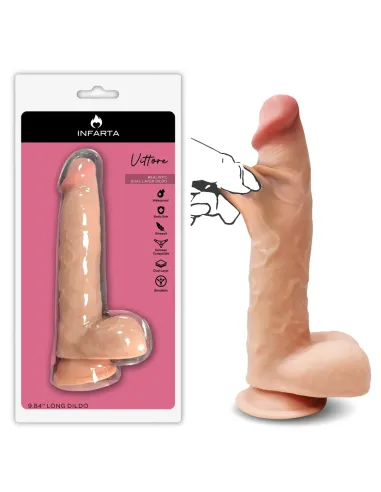 Vittore dildo dual pellizcable vertebrado | Infarta toys | Dildos macizos