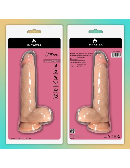 Vittore dildo dual pellizcable vertebrado | Infarta toys | Dildos macizos