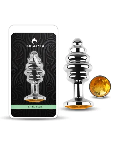 Anal plug luna metal small golden | Infarta toys | Plugs