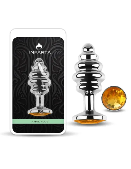 Anal plug luna metal small golden | Infarta toys | Plugs