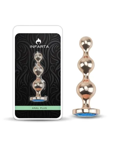 Anal plug orion metal small blue dark | Infarta toys | Plugs