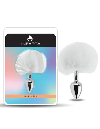 Anal plug bunny metal small white | Infarta toys | Plugs
