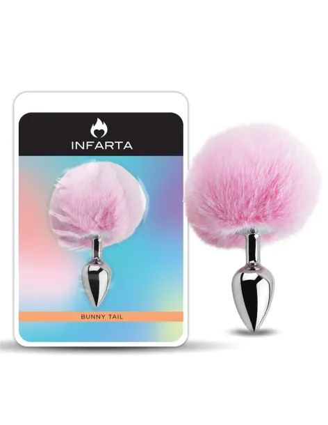 Anal plug bunny metal small pink | Infarta toys | Plugs