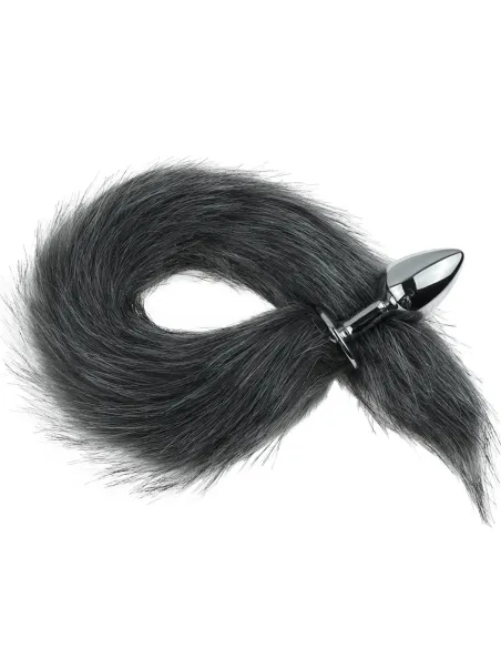 Anal plug tail metal small black | Infarta toys | Plugs