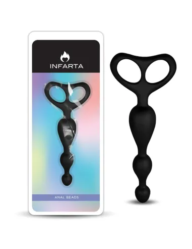 Anal plug fantasy silicone black | Infarta toys | Varitas y bolas