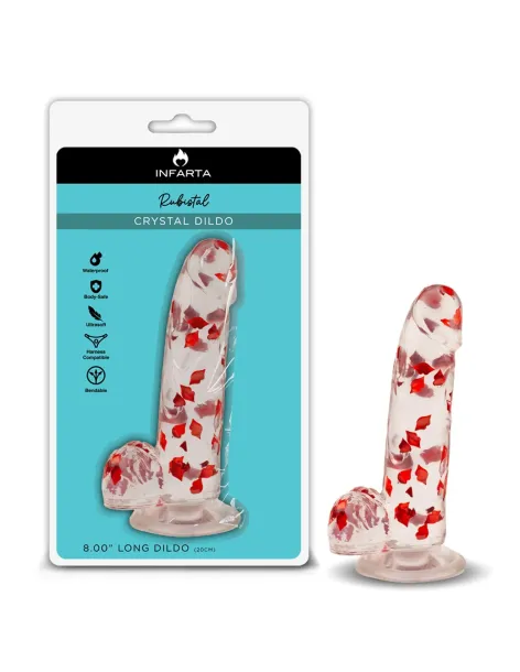 Crystal dildo rubistal | Infarta toys | Realísticos