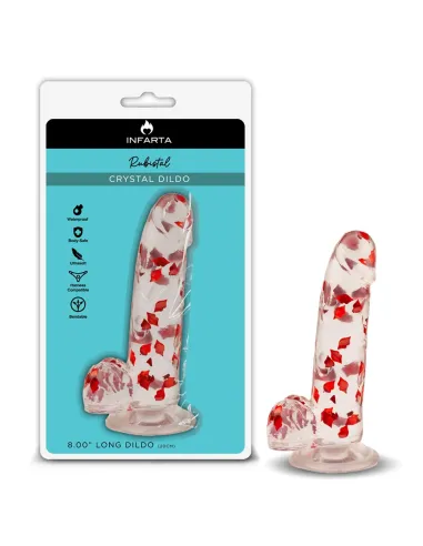 Crystal dildo rubistal | Infarta toys | Realísticos