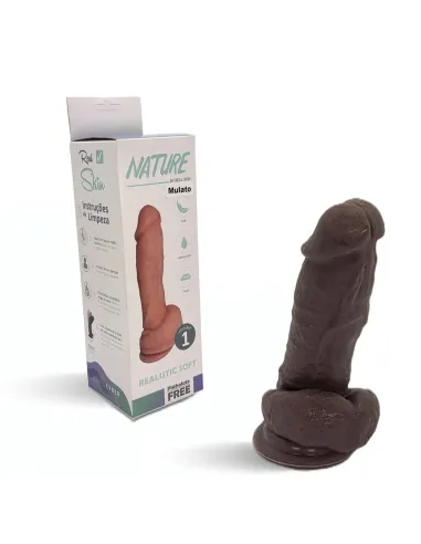 Nature mulato n 1 - 16.5 x 4 cm - introducibles 13cm - | Caiman | Dildos macizos