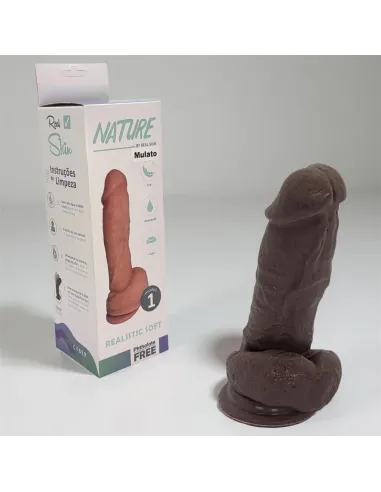 Nature mulato n 1 - 16.5 x 4 cm - introducibles 13cm - | Caiman | Dildos macizos