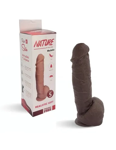 Nature mulato n 5 - 19.5 x 5 cm - introducibles 15.5cm - | Caiman | Dildos macizos