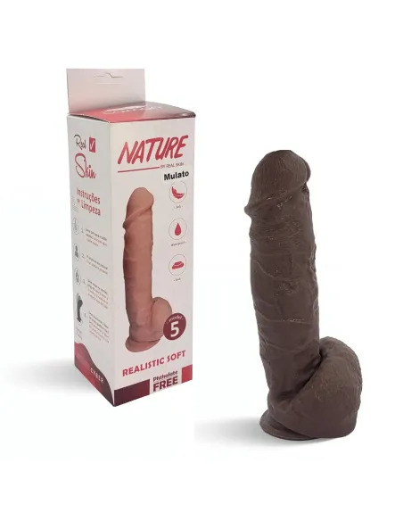 Nature mulato n 5 - 19.5 x 5 cm - introducibles 15.5cm - | Caiman | Dildos macizos