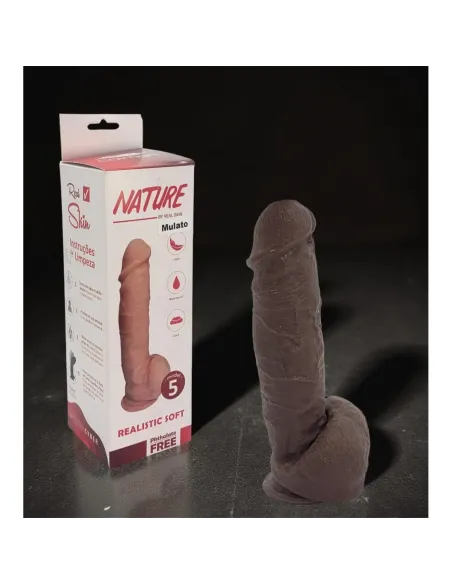 Nature mulato n 5 - 19.5 x 5 cm - introducibles 15.5cm - | Caiman | Dildos macizos