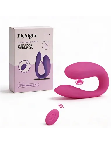 Vibrador de pareja rosa / c9003 | Fly night | Estimuladores