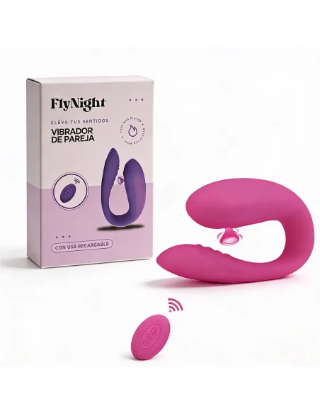 Vibrador de pareja rosa / c9003 | Fly night | Estimuladores