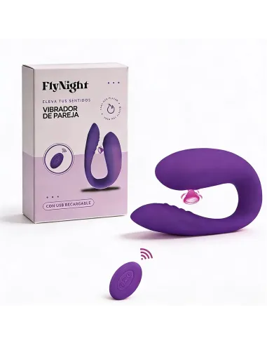 Vibrador de pareja violeta / c9003 | Fly night | Estimuladores