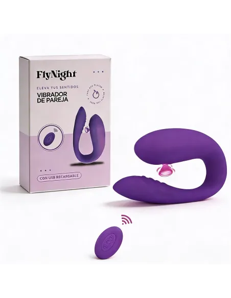 Vibrador de pareja violeta / c9003 | Fly night | Estimuladores