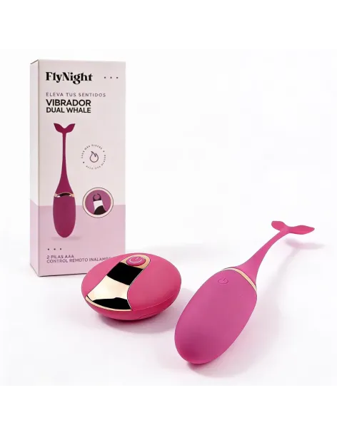 Vibrador dual whale rosa / c9005 | Fly night | Vibradores