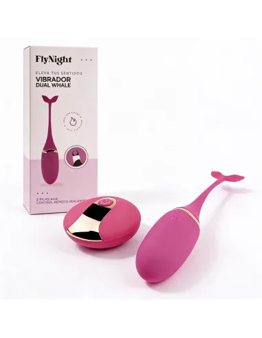 Vibrador dual whale rosa / c9005 | Fly night | Vibradores