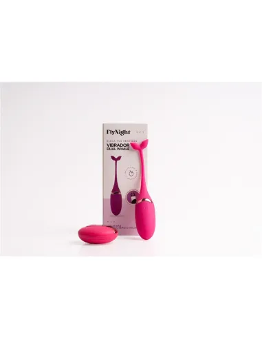 Vibrador dual whale rosa / c9005 | Fly night | Vibradores