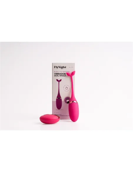 Vibrador dual whale rosa / c9005 | Fly night | Vibradores