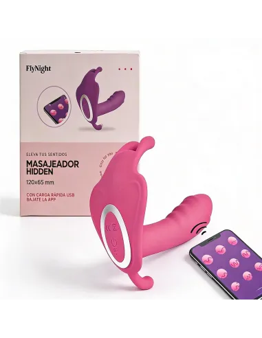 Masajeador hidden rosa / c9008 | Fly night | Estimuladores clítoris