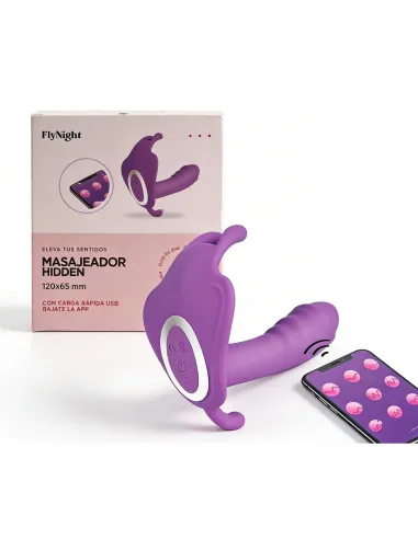 Masajeador hidden violeta / c9008 | Fly night | Estimuladores clítoris