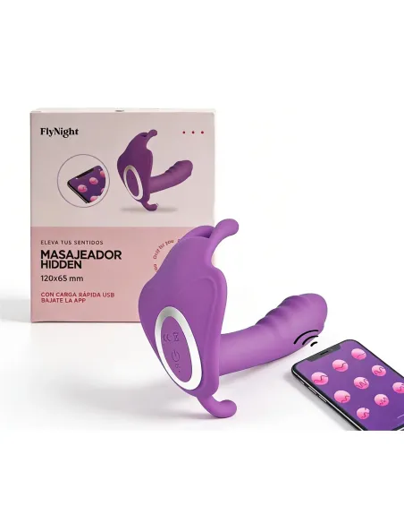 Masajeador hidden violeta / c9008 | Fly night | Estimuladores clítoris