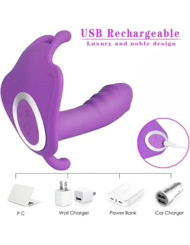 Masajeador hidden violeta / c9008 | Fly night | Estimuladores clítoris