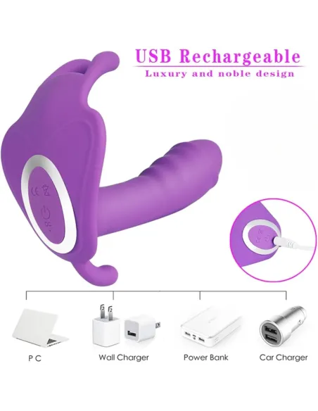 Masajeador hidden violeta / c9008 | Fly night | Estimuladores clítoris