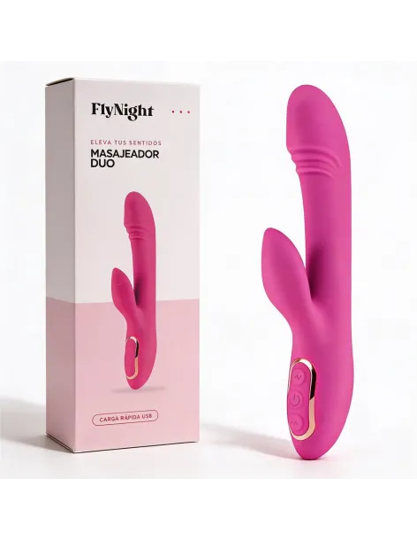 Masajeador duo rosa / c9009 | Fly night | Masajeadores