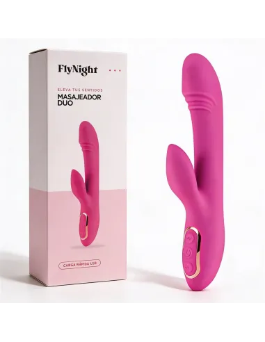 Masajeador duo rosa / c9009 | Fly night | Masajeadores