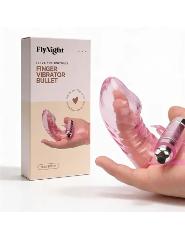 Finger vibrator bullet transparente / c9012 | Fly night | Vibradores