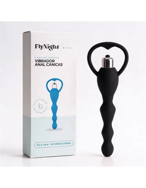 Vibrador anal canicas negro / c9032 | Fly night | Varitas y bolas