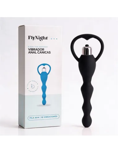 Vibrador anal canicas negro / c9032 | Fly night | Varitas y bolas