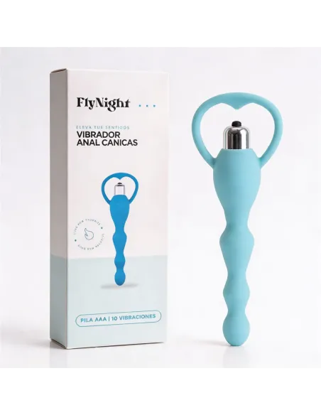 Vibrador anal canicas celeste / c9032 | Fly night | Vibradores