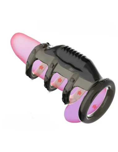 Cockring vibrator space negro / c9037 | Fly night | Anillos