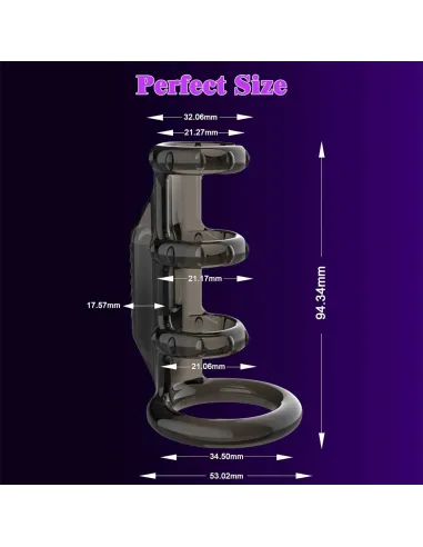 Cockring vibrator space negro / c9037 | Fly night | Anillos