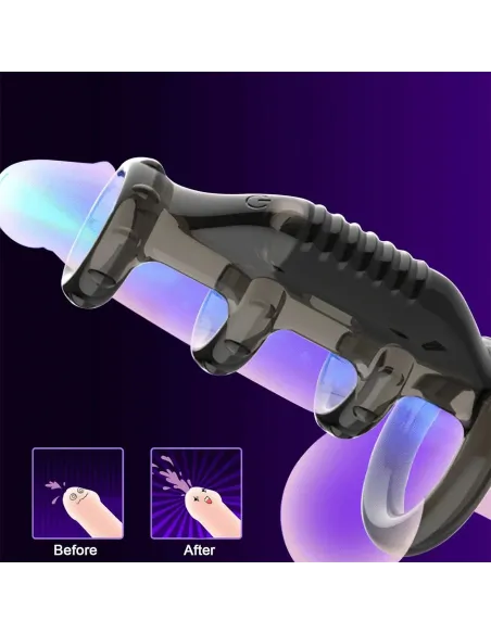 Cockring vibrator space negro / c9037 | Fly night | Anillos