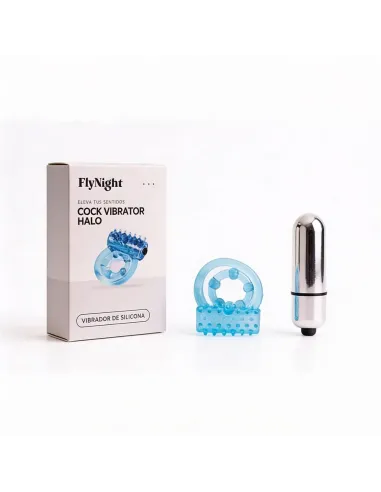 Anillo vibrator halo azul / c9041 | Fly night | Anillos