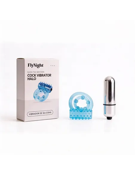 Anillo vibrator halo azul / c9041 | Fly night | Anillos