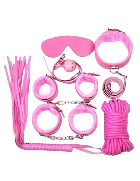 Kit bondage 7 piezas rosa | Infarta toys | Kits