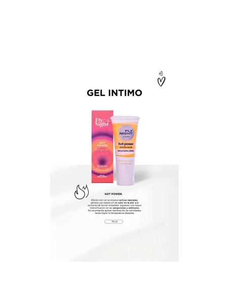 Gel intimo calor hot power 70 ml | Fly night | Efecto calor