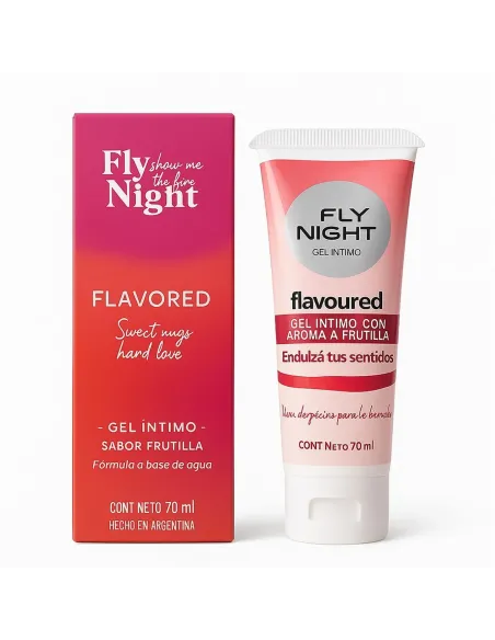 Gel intimo flavored aroma frutilla 70 ml | Fly night | Comestibles