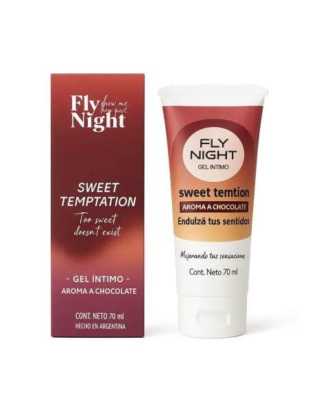 Gel intimo sweet temptation sabor chocolate 70 ml | Fly night | Comestibles