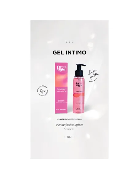 Gel intimo flavoured sabor frutilla 125ml | Fly night | Comestibles