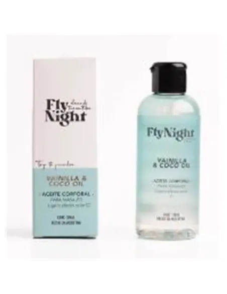 Aceite masaje corporal coco y vainilla 100ml | Fly night | Corporales