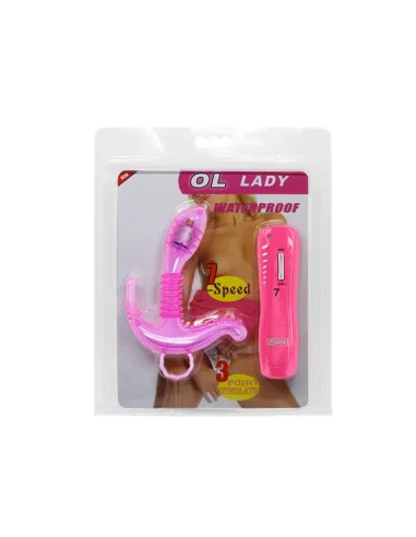 Vibrador triple estimulador punto g clitoris anal multifuncion | Baile | Vibradores