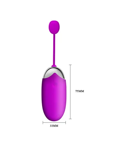 Huevo vibrador bluetooth abner 12 funciones silicona recargable usb | Pretty love | Bolas y huevos vaginales